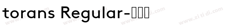 torans Regular字体转换